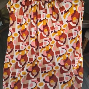 Geometric Patterned Skirt - Multicolor